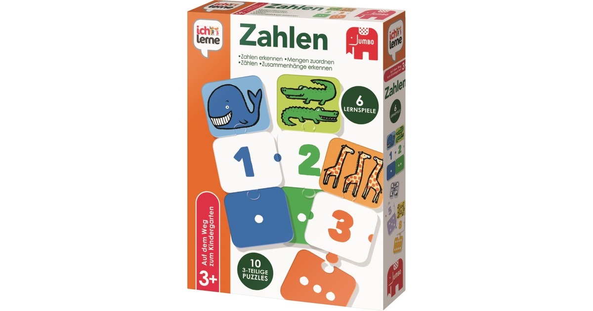 JumboIch lerne Zahlen, Buchstaben und Silben, Lernspiel