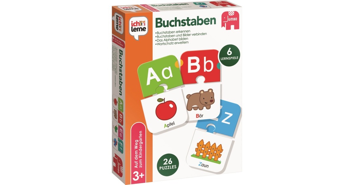 JumboIch lerne Zahlen, Buchstaben und Silben, Lernspiel