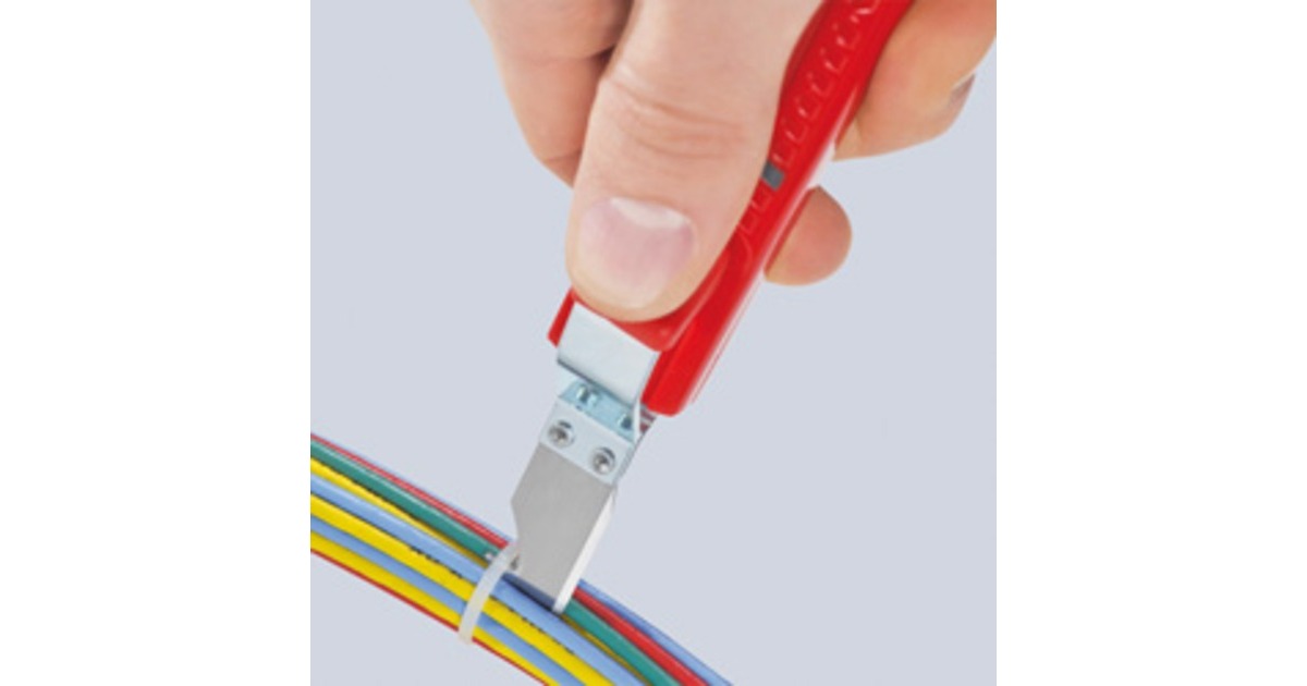 KNIPEX Abmantelungswerkzeug 16 20 165 SB , Abisolier-/ Abmantelungswerkzeug(selbstspannender Festhaltebügel)