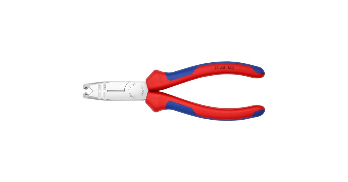 KNIPEX Abmantelungszange 1345165, Abisolier-Zange(rot/blau, mit Seitenschneider) KNIPEX Abmantelungszange 1345165, Abisolier-Zange(rot/blau, mit Seitenschneider)