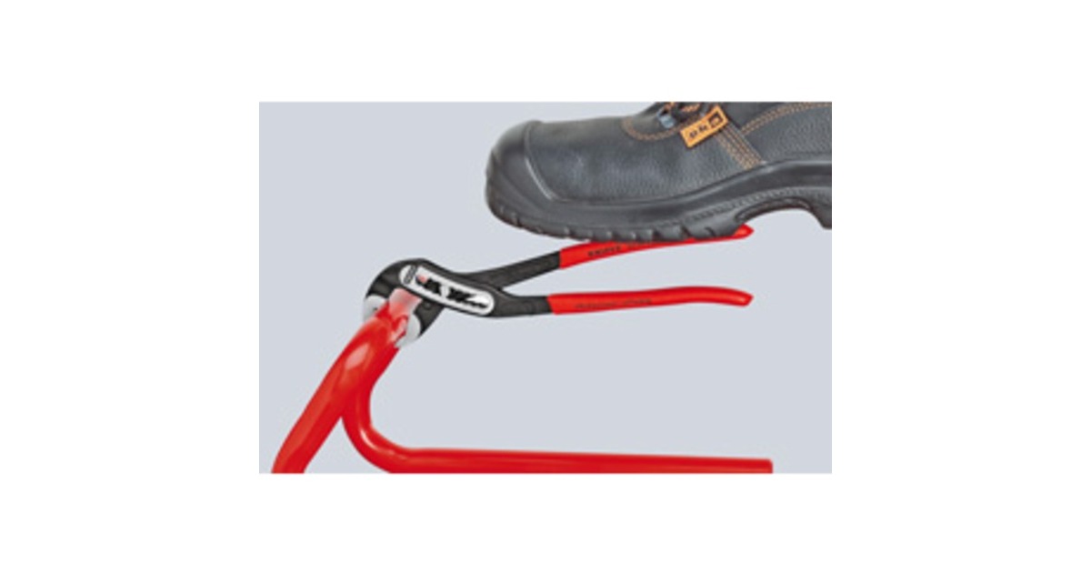 KNIPEX Alligator 88 01 300, 300mm, Rohr- / Wasserpumpen-Zange(schwarz/rot, Wasserpumpenzange, 9-stufig verstellbar)