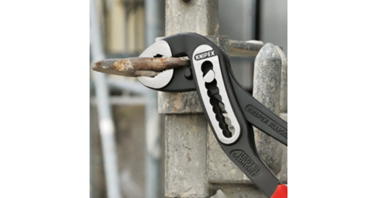 KNIPEX Alligator 88 01 300, 300mm, Rohr- / Wasserpumpen-Zange(schwarz/rot, Wasserpumpenzange, 9-stufig verstellbar)
