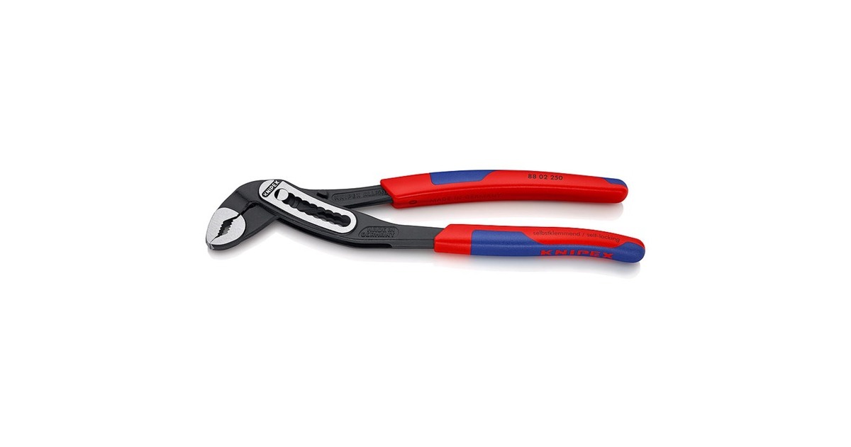 KNIPEX Alligator 88 02 250, 250mm, Rohr- / Wasserpumpen-Zange(Wasserpumpenzange, 9-stufig verstellbar)