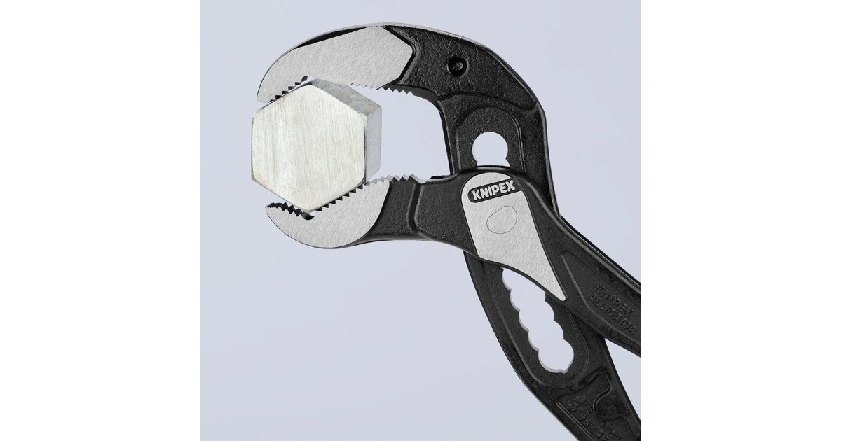KNIPEX Alligator XL 88 01 400, 400mm, Rohr- / Wasserpumpen-Zange(schwarz/rot, Wasserpumpenzange, 11-stufig verstellbar)