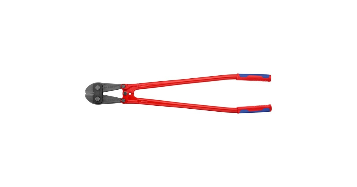 KNIPEX Bolzenschneider 71 72 910, Schneid-Zange(rot/blau, 12-fach einstellbar, mit Dämpfer) KNIPEX Bolzenschneider 71 72 910, Schneid-Zange(rot/blau, 12-fach einstellbar, mit Dämpfer)