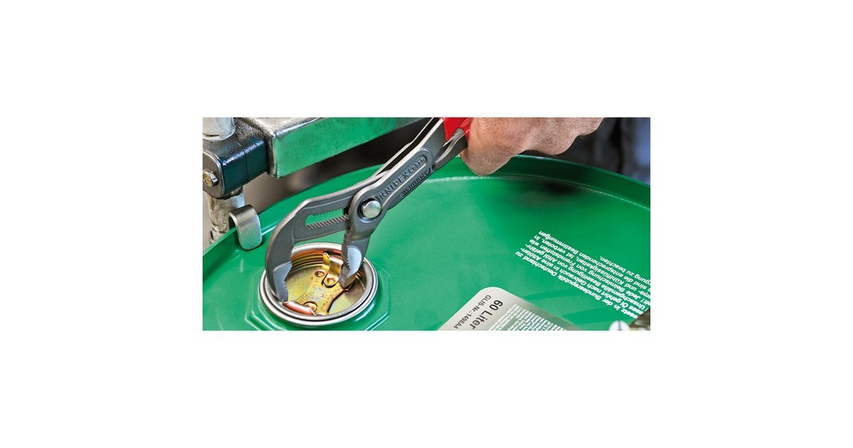 KNIPEX Cobra 87 01 250, 250mm, Rohr- / Wasserpumpen-Zange(schwarz/rot, Wasserpumpenzange, 25-fach verstellbar)