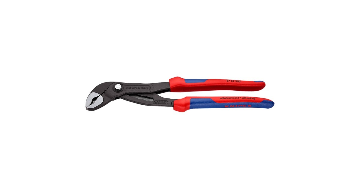 KNIPEX Cobra 87 02 300, 300mm, Rohr- / Wasserpumpen-Zange(Wasserpumpenzange, 30-fach verstellbar)