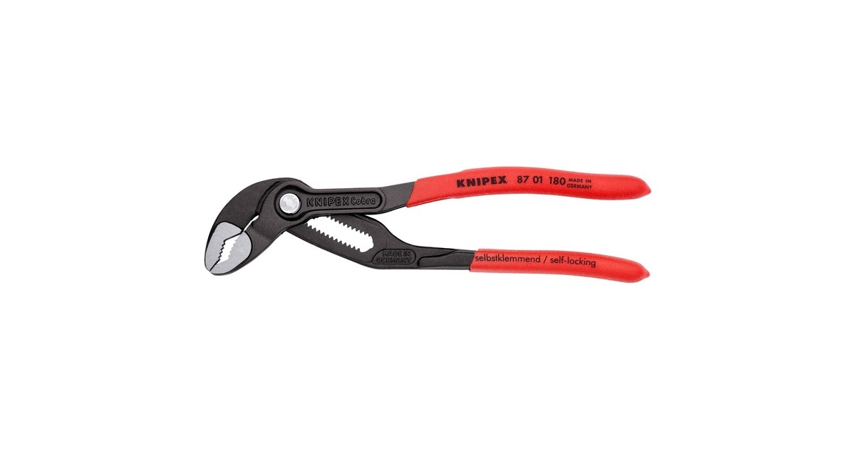 KNIPEX Cobra-Paket 00 20 09 V02, Zangen-Set(schwarz, gezahnte Griffflächen, integrierter Klemmschutz)