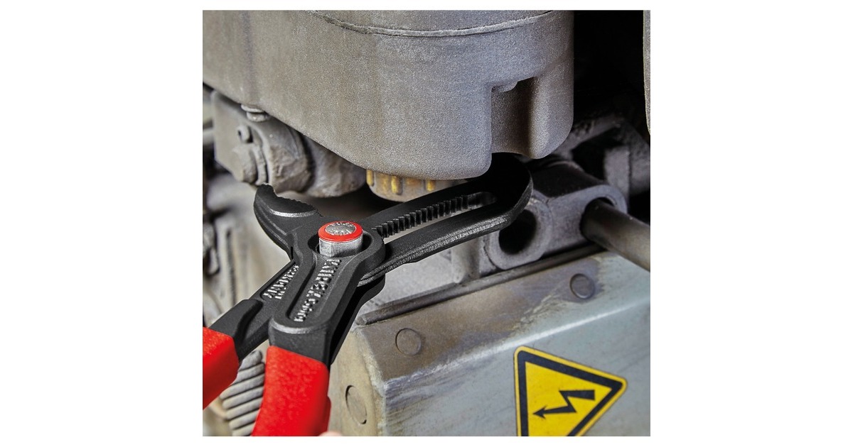 KNIPEX Cobra QuickSet Rohr- / Wasserpumpen-Zange 87 21 300(rot, Länge 300mm, für Rohre bis 2.3/4