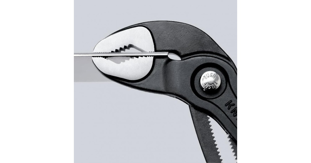 KNIPEX Cobra Rohr- / Wasserpumpen-Zange 87 03 180(rot, Länge 180mm, für Rohre bis 1.1/2