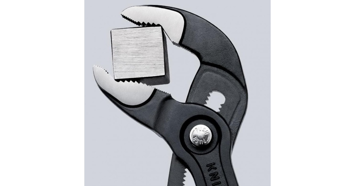 KNIPEX Cobra Rohr- / Wasserpumpen-Zange 87 05 250(rot/blau, Länge 250mm, für Rohre bis 2