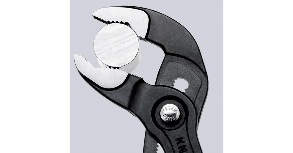 KNIPEX Cobra Rohr- / Wasserpumpen-Zange 87 05 250(rot/blau, Länge 250mm, für Rohre bis 2