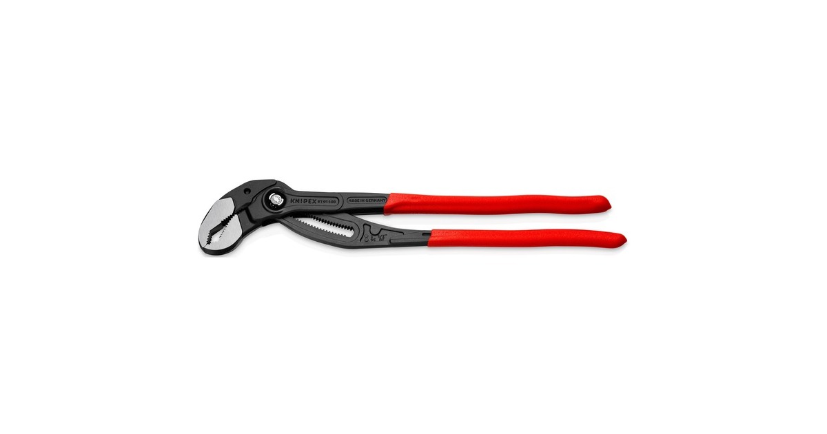 KNIPEX Cobra XL 87 01 400, 400mm, Rohr- / Wasserpumpen-Zange(schwarz/rot, Wasserpumpenzange, 27-fach verstellbar)