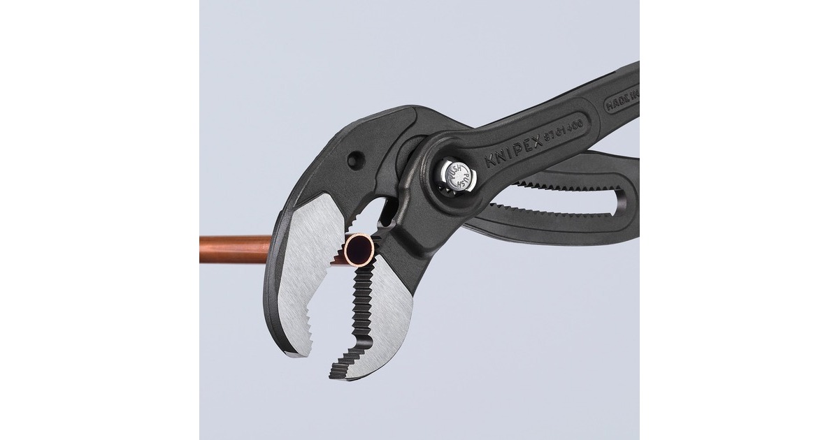 KNIPEX Cobra XL 87 01 400, 400mm, Rohr- / Wasserpumpen-Zange(schwarz/rot, Wasserpumpenzange, 27-fach verstellbar)