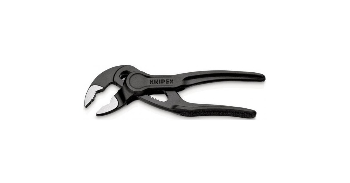 KNIPEX Cobra XS, 87 00 100, 100mm, Rohr- / Wasserpumpen-Zange(schwarz, Wasserpumpenzange, 11-fach verstellbar)
