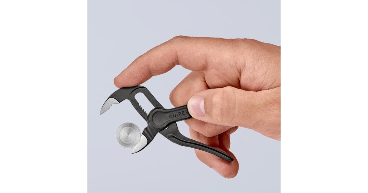 KNIPEX Cobra XS, 87 00 100, 100mm, Rohr- / Wasserpumpen-Zange(schwarz, Wasserpumpenzange, 11-fach verstellbar)
