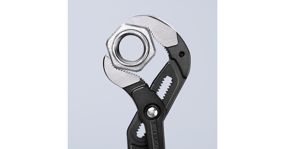 KNIPEX Cobra XXL 87 01 560, 560mm, Rohr- / Wasserpumpen-Zange(schwarz/rot, Wasserpumpenzange, 20-fach verstellbar)