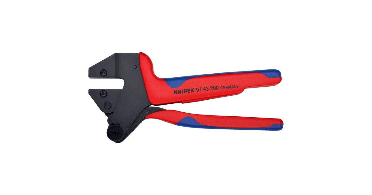 KNIPEX Crimp-Systemzange 97 43 200, Crimpzange(rot/blau, ohne Crimpeinsätze, im Koffer) KNIPEX Crimp-Systemzange 97 43 200, Crimpzange(rot/blau, ohne Crimpeinsätze, im Koffer)