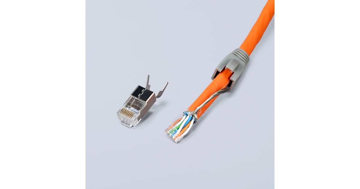 KNIPEX Crimpzange 97 51 13 für Westernstecker(blau/rot, für RJ-45-Stecker)