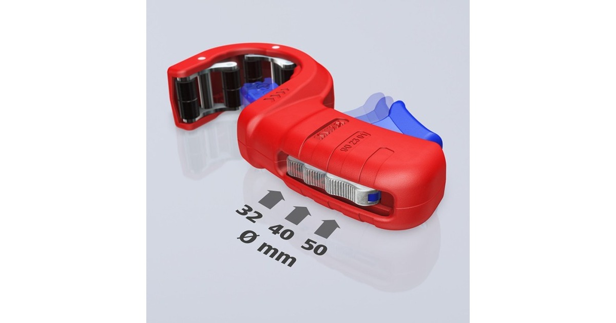 KNIPEX DP50 Rohrschneider 90 23 01 BK(rot/blau)