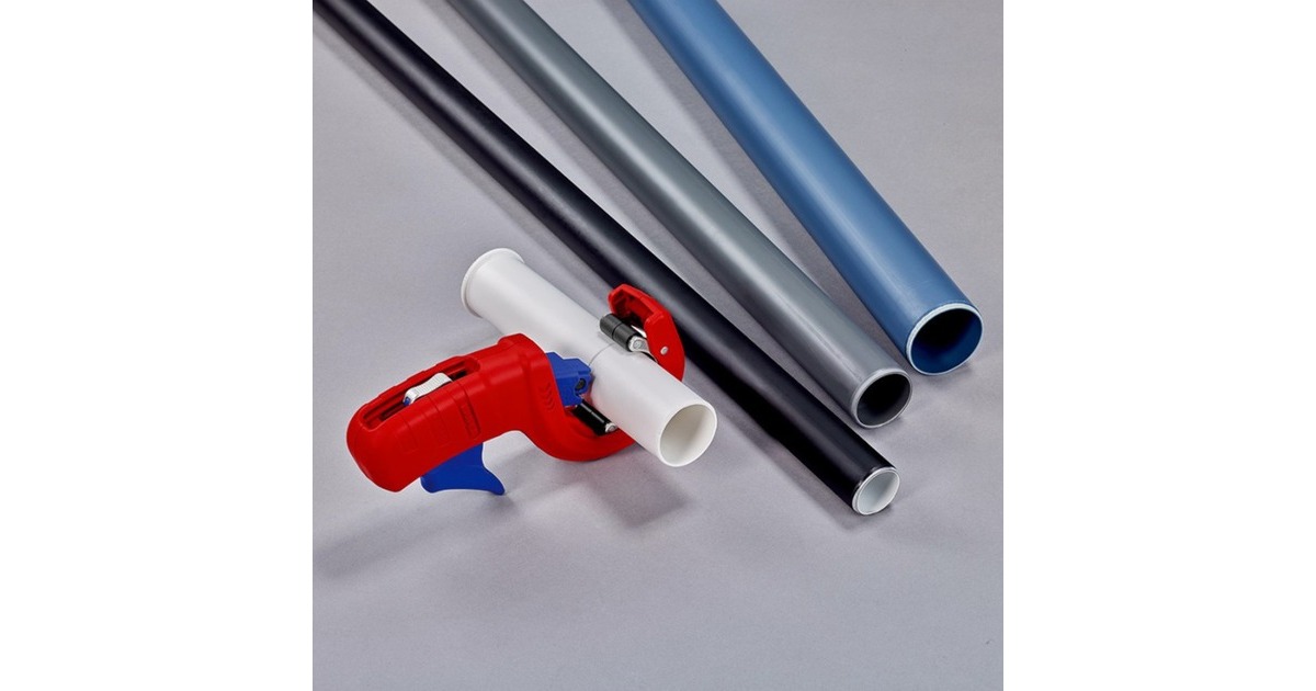 KNIPEX DP50 Rohrschneider 90 23 01 BK(rot/blau)