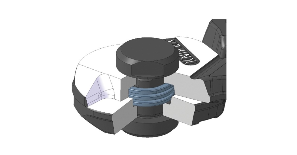 KNIPEX Drahtseilschere 95 61 190 , Schneid-Zange(mit zwei Pressprofilen für Endhülsen)