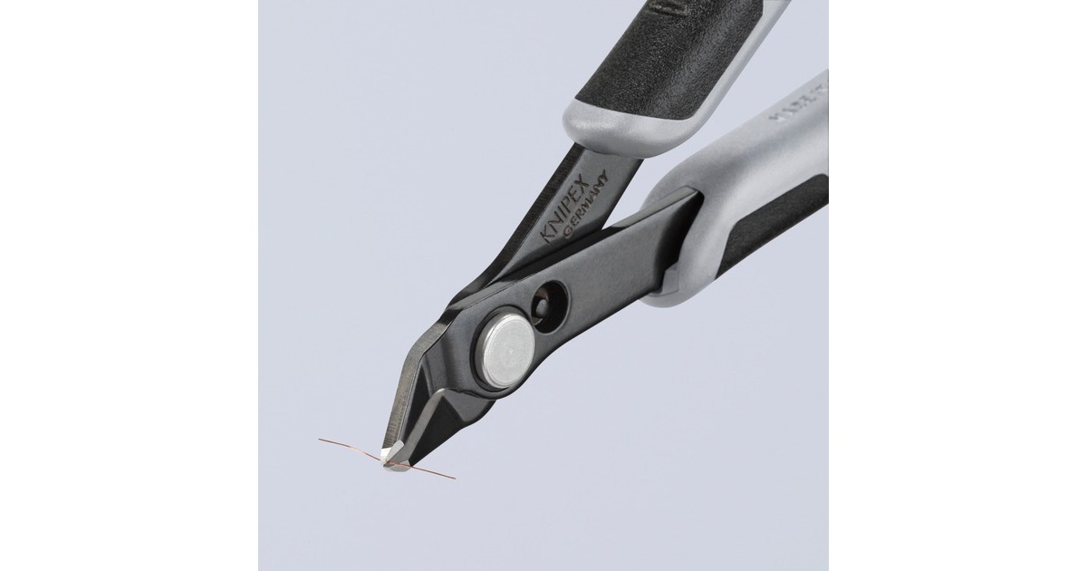 KNIPEX Electronic Super Knips ESD, 78 61 125 ESD, Elektronik-Zange(mit Öffnungsfeder)