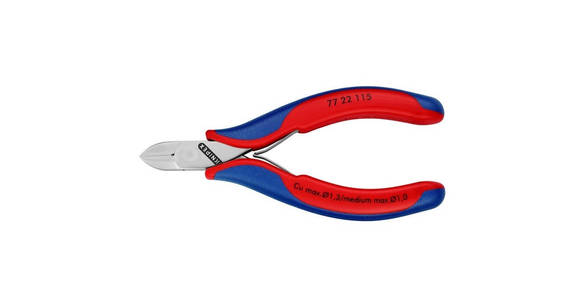 KNIPEX Elektronik-Seitenschneider 7722115, Schneid-Zange