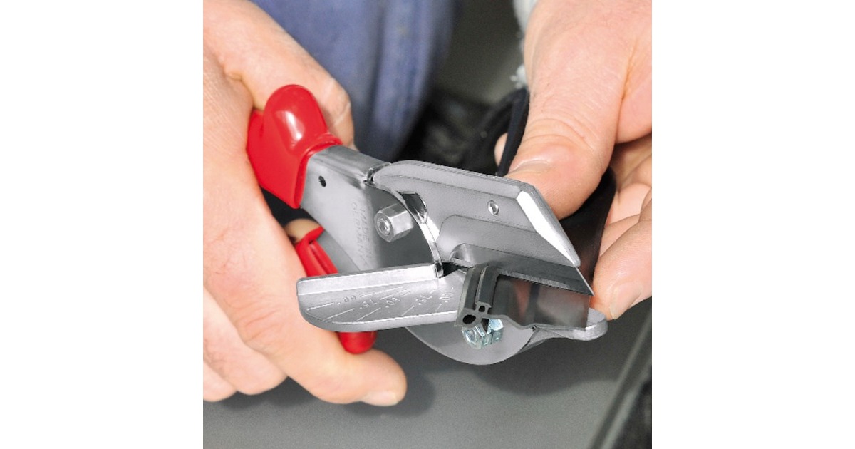 KNIPEX Gehrungsschere 94 35 215 , Schneid-Zange(für Kunststoff- und Gummiprofile)