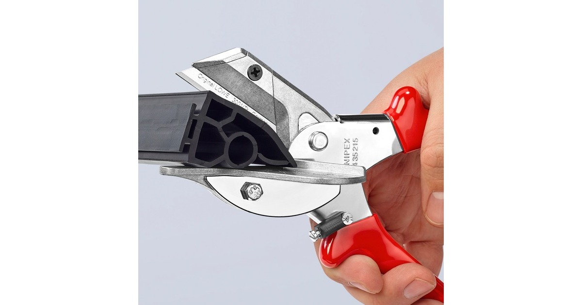 KNIPEX Gehrungsschere 94 35 215 , Schneid-Zange(für Kunststoff- und Gummiprofile)