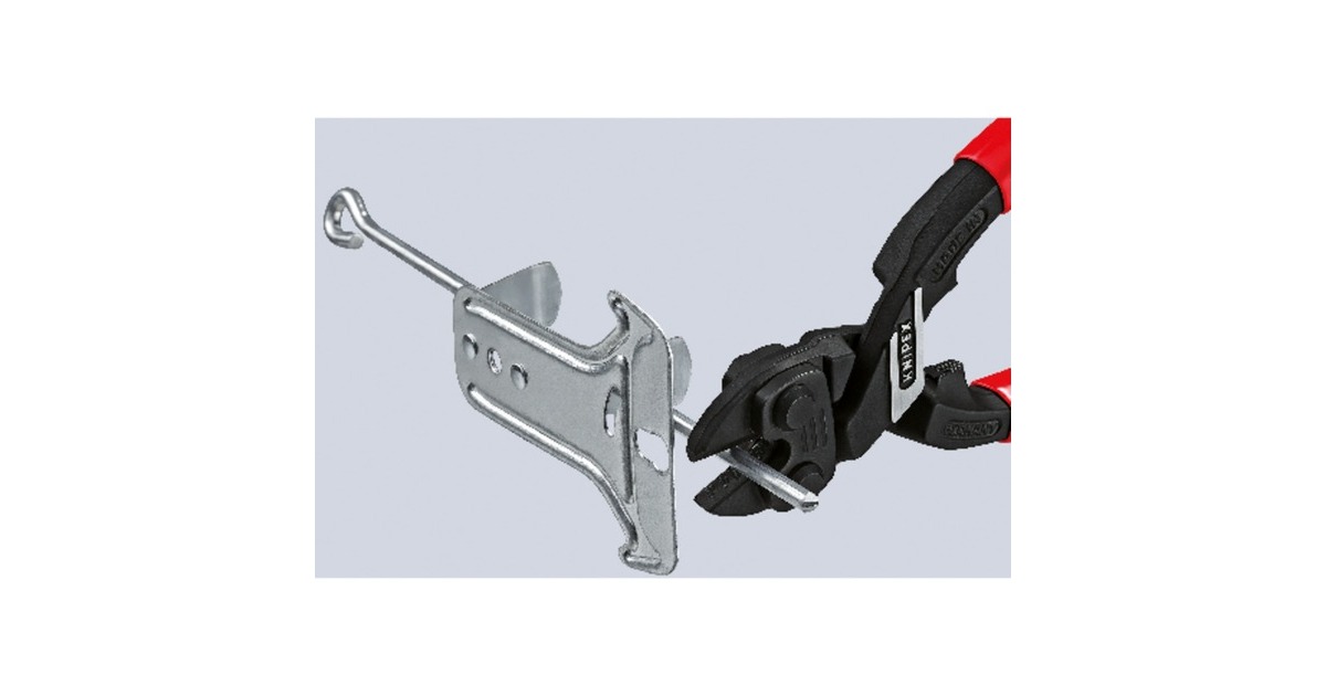 KNIPEX Kompakt-Bolzenschneider CoBolt 71 01 200, Schneid-Zange(mit Öffnungsfeder und Verriegelung)