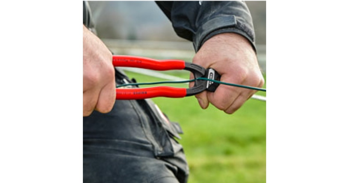 KNIPEX Kompakt-Bolzenschneider CoBolt XL 7101250, Schneid-Zange(rot/schwarz)