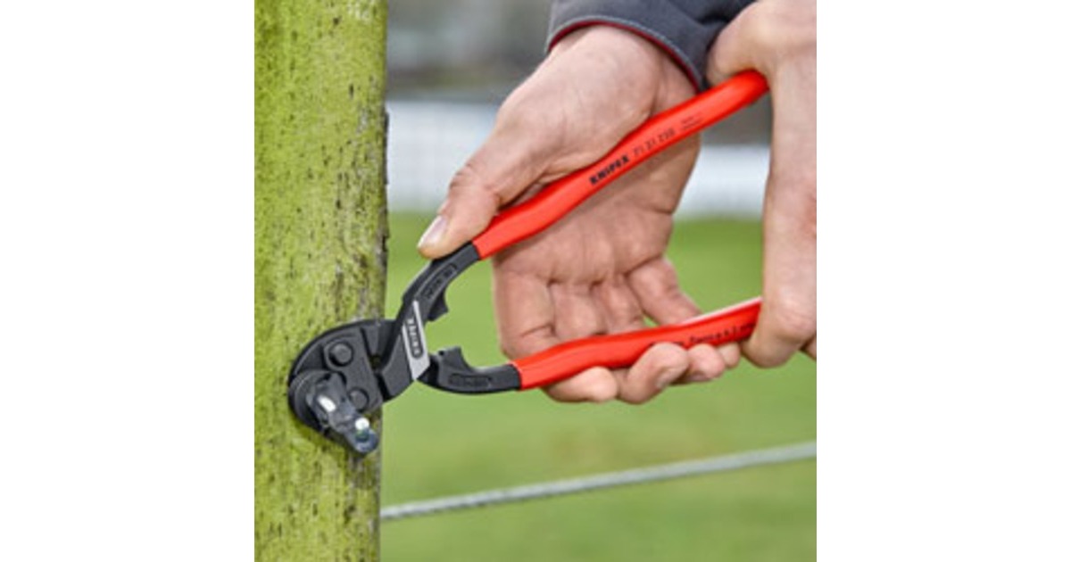 KNIPEX Kompakt-Bolzenschneider CoBolt XL 7101250, Schneid-Zange(rot/schwarz)