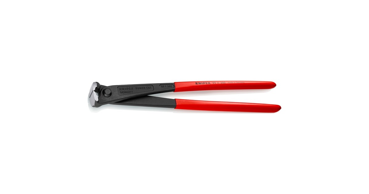 KNIPEX Kraft-Monierzange 99 11 300, Kneif- / Monierzange(rot, Länge 300mm, hochübersetzt)