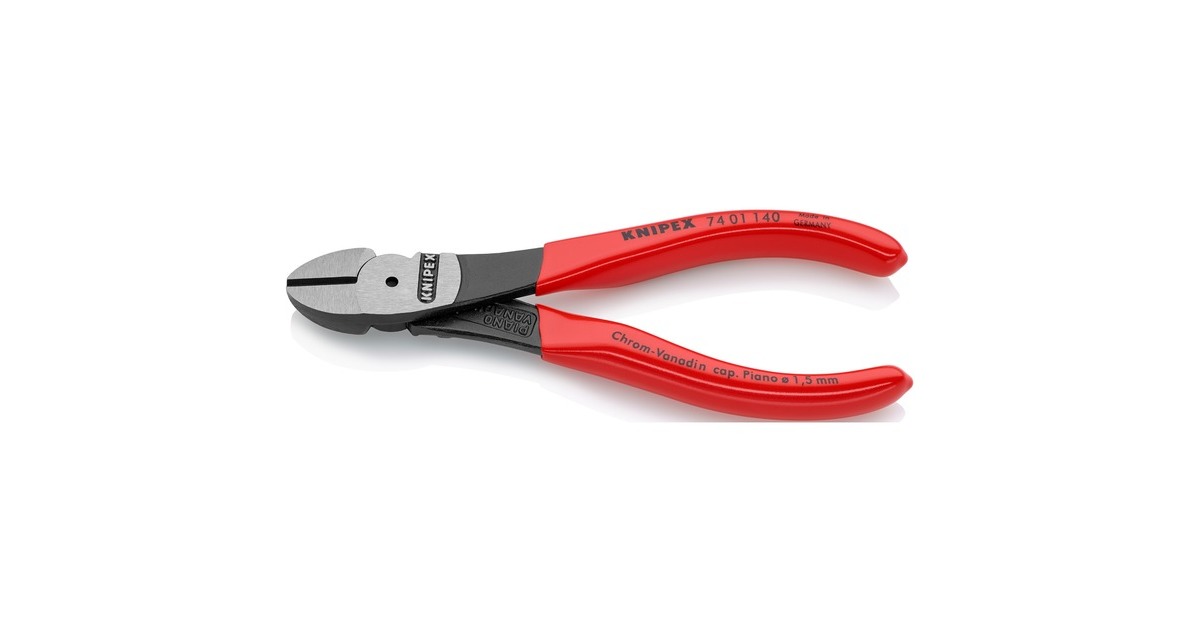 KNIPEX Kraft-Seitenschneider 74 01 140, Schneid-Zange(rot)