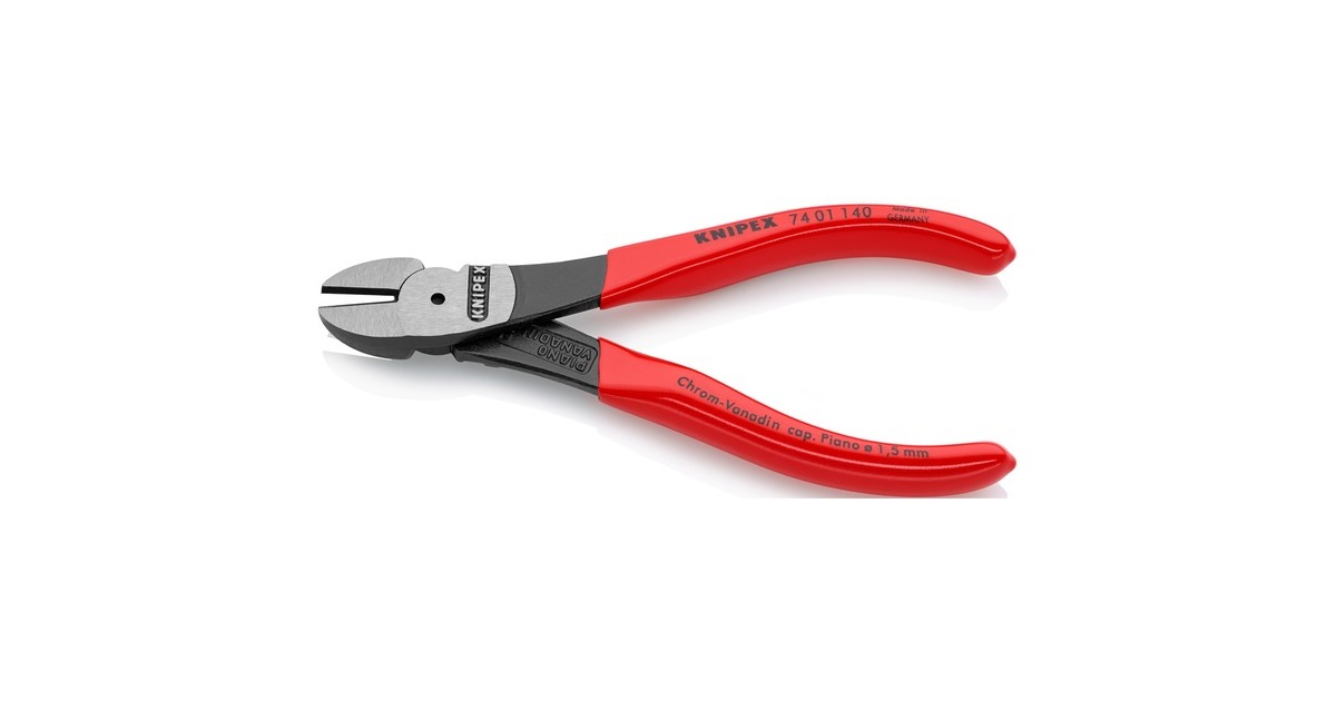 KNIPEX Kraft-Seitenschneider 74 01 140, Schneid-Zange(rot)