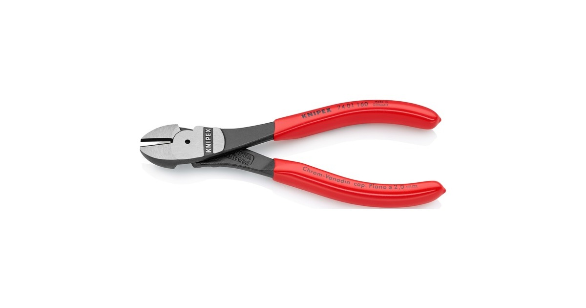KNIPEX Kraft-Seitenschneider 74 01 160, Schneid-Zange(rot)