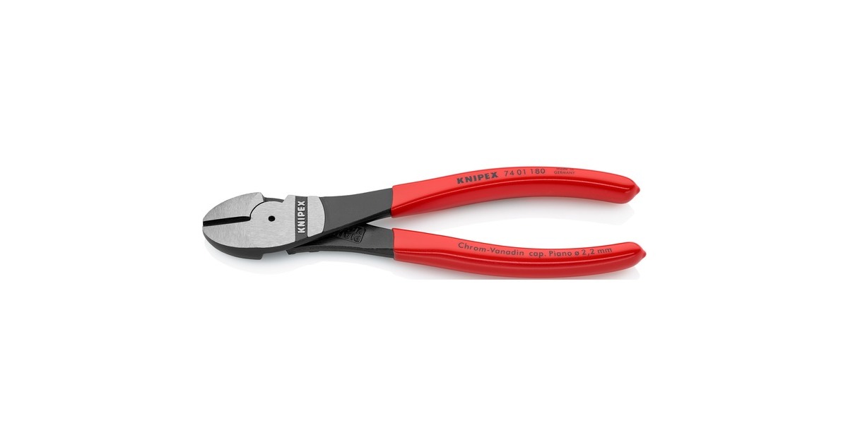KNIPEX Kraft-Seitenschneider 74 01 180, Schneid-Zange(rot)