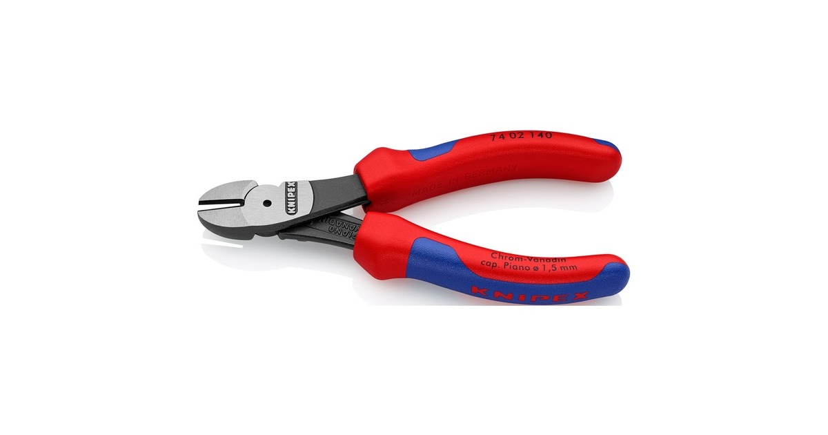 KNIPEX Kraft-Seitenschneider 74 02 140, Schneid-Zange(rot)