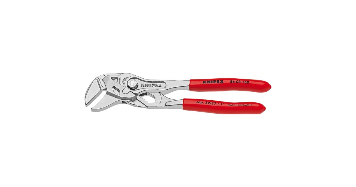 KNIPEX Mini-Zangenset 002072V01, 2-teilig, Zangen-Set(rot/schwarz, in Werkzeug-Gürteltasche)