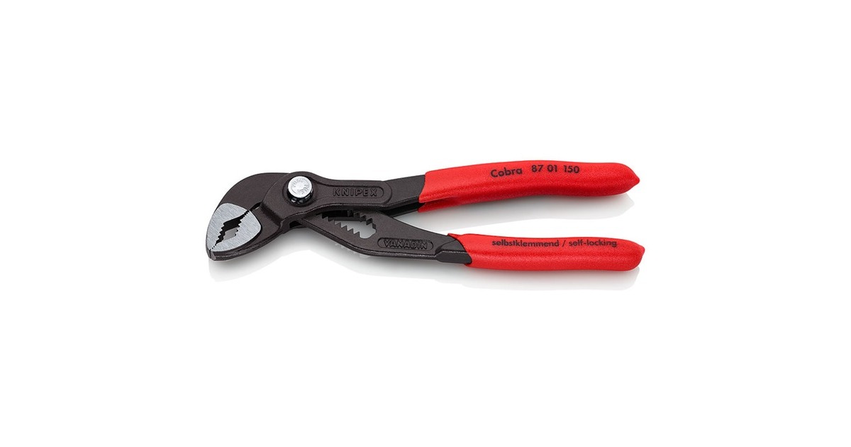 KNIPEX Mini-Zangenset 002072V02, 2-teilig, Zangen-Set(rot/schwarz, in Werkzeug-Gürteltasche)
