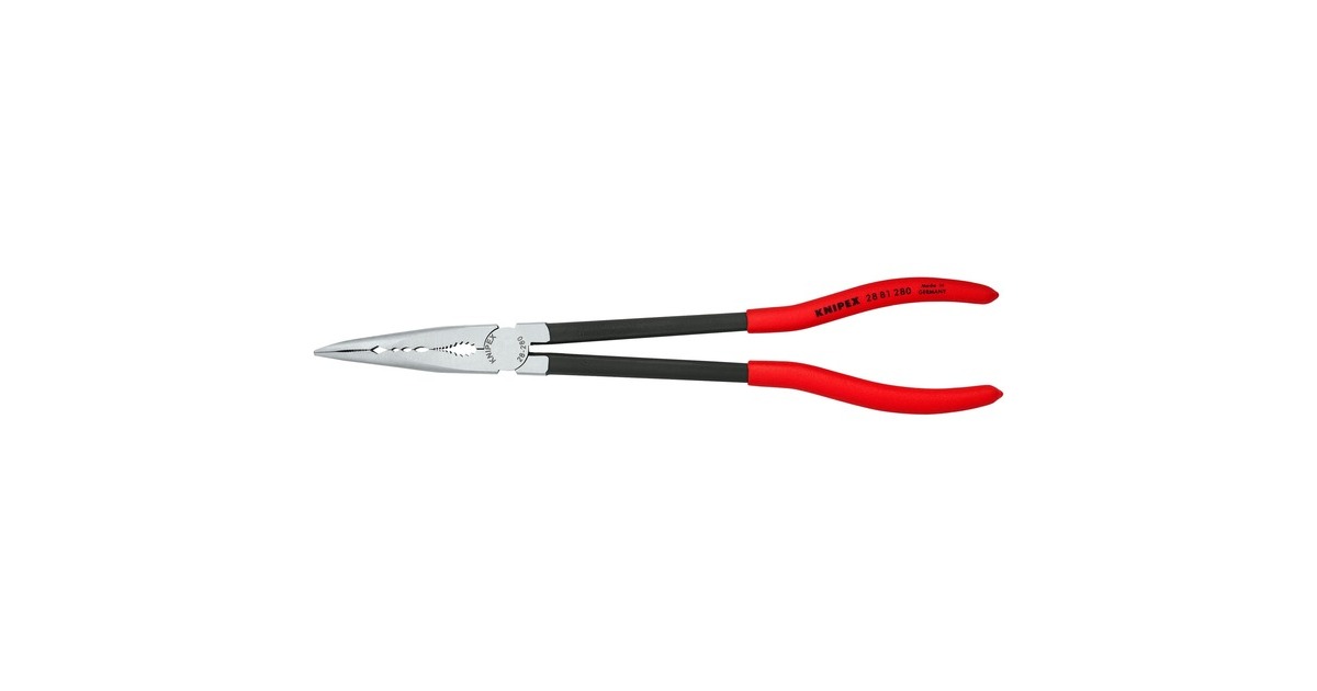 KNIPEX Montierzange gebogen 45°, 2881280, Greifzange(rot/schwarz) KNIPEX Montierzange gebogen 45°, 2881280, Greifzange(rot/schwarz)