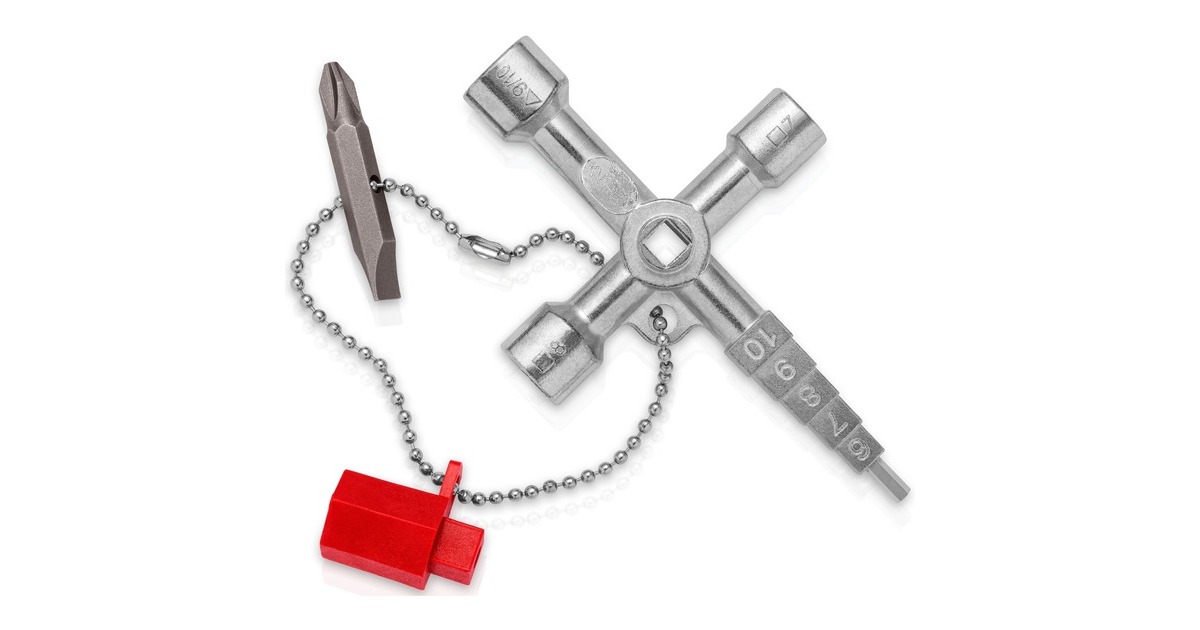 KNIPEX Profi-Key 00 11 04, Steckschlüssel(für gängige Absperrsysteme)