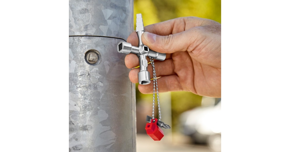 KNIPEX Profi-Key 00 11 04, Steckschlüssel(für gängige Absperrsysteme)