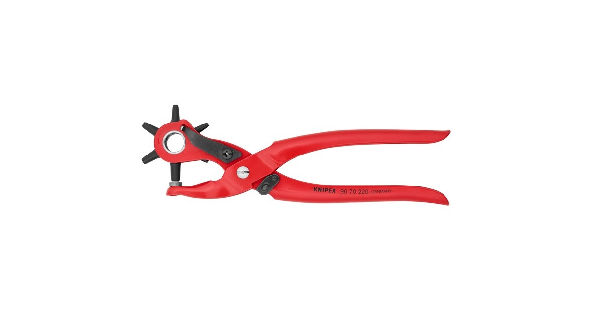 KNIPEX Revolverlochzange 90 70 220(6 wechselbare Lochpfeifen) KNIPEX Revolverlochzange 90 70 220(6 wechselbare Lochpfeifen)
