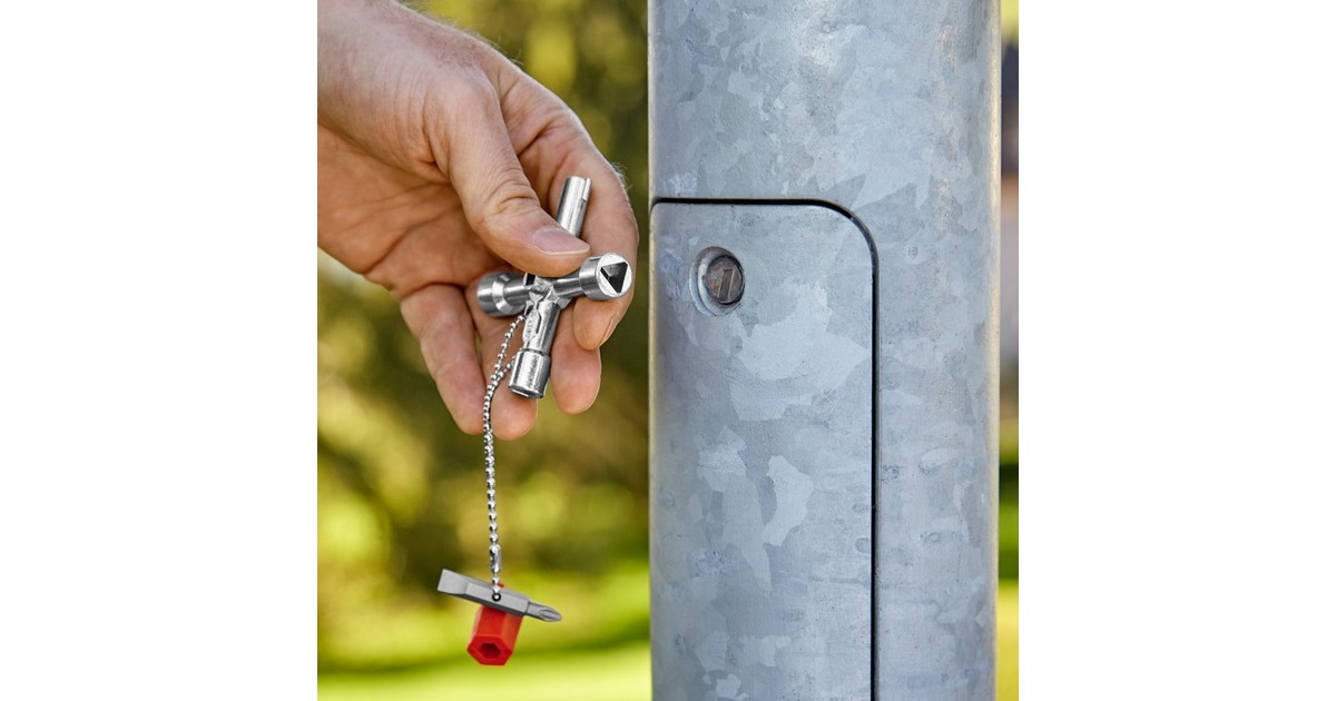 KNIPEX Schaltschrank-Schlüssel 00 11 03, Steckschlüssel(für gängige Schränke und Absperrsysteme)