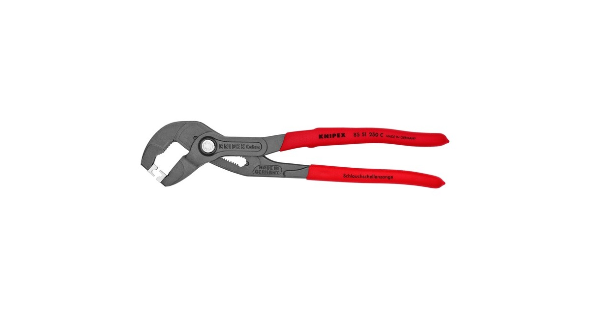 KNIPEX Schlauchschellenzange 8551250C(rot/schwarz) KNIPEX Schlauchschellenzange 8551250C(rot/schwarz)