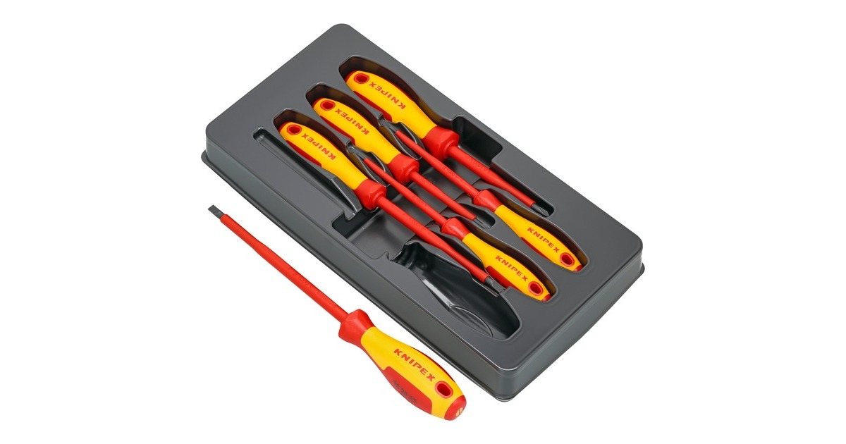 KNIPEX Schraubendreher-Paket 00 20 12 V01 VDE(rot/gelb, 6-teilig)