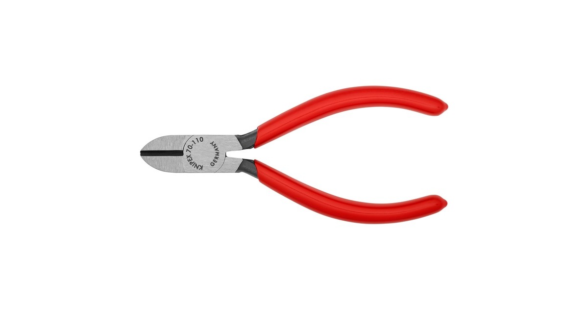 KNIPEX Seitenschneider 70 01 110, Schneid-Zange(rot, Länge 110mm)