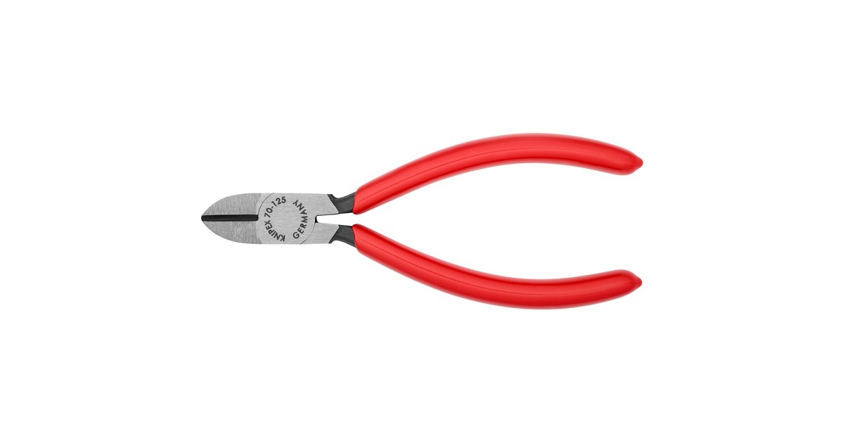 KNIPEX Seitenschneider 70 01 125, Schneid-Zange(rot, Länge 125mm)